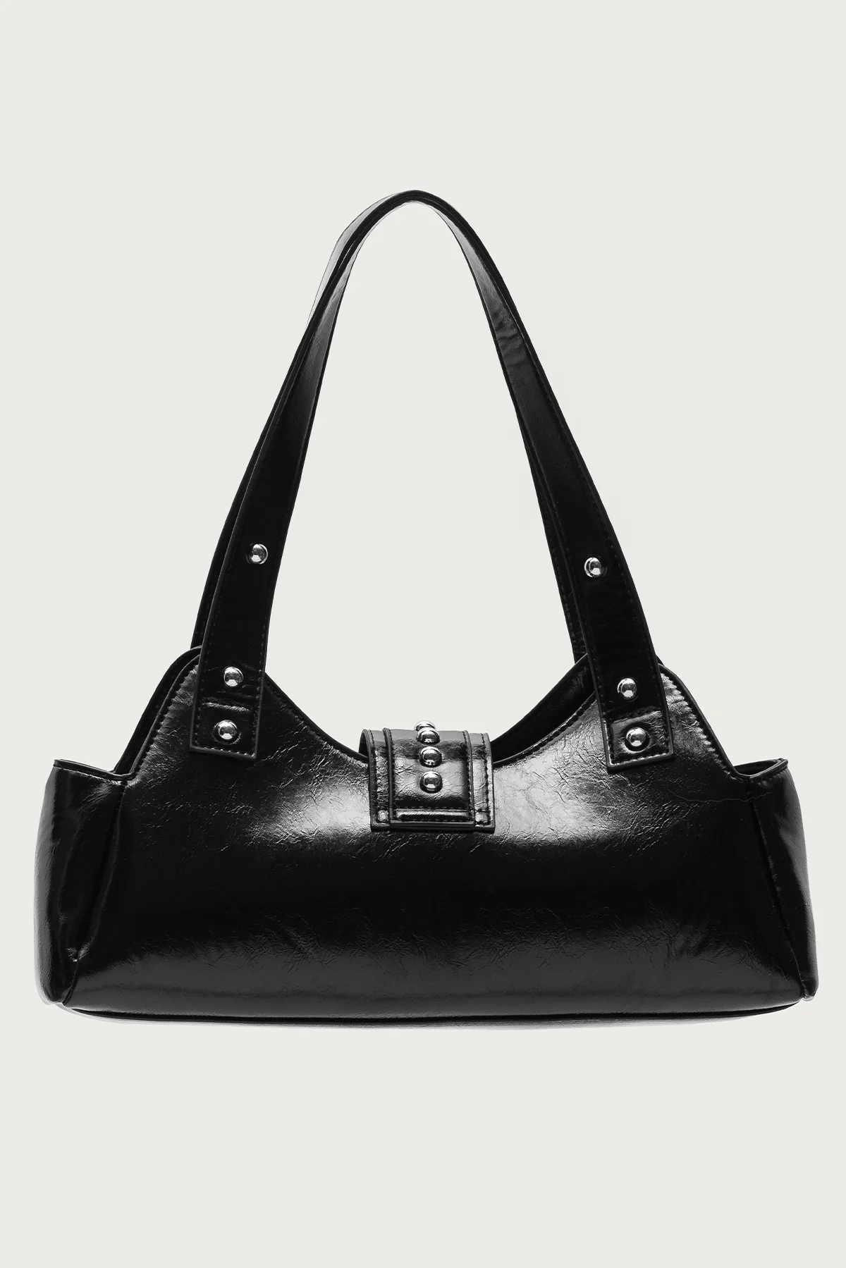 Studded Faux Leather Bag - Image 3