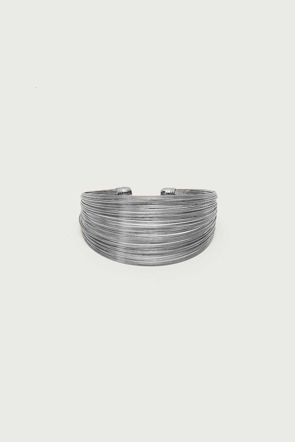 Layered Wire Cuff Bracelet - Image 2