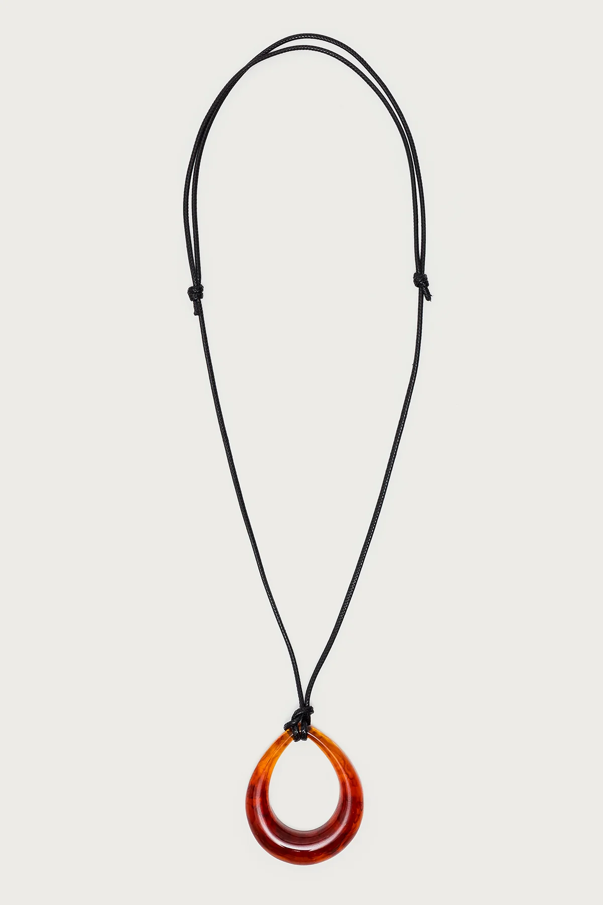Oval Ring Cord Necklace - Image 2