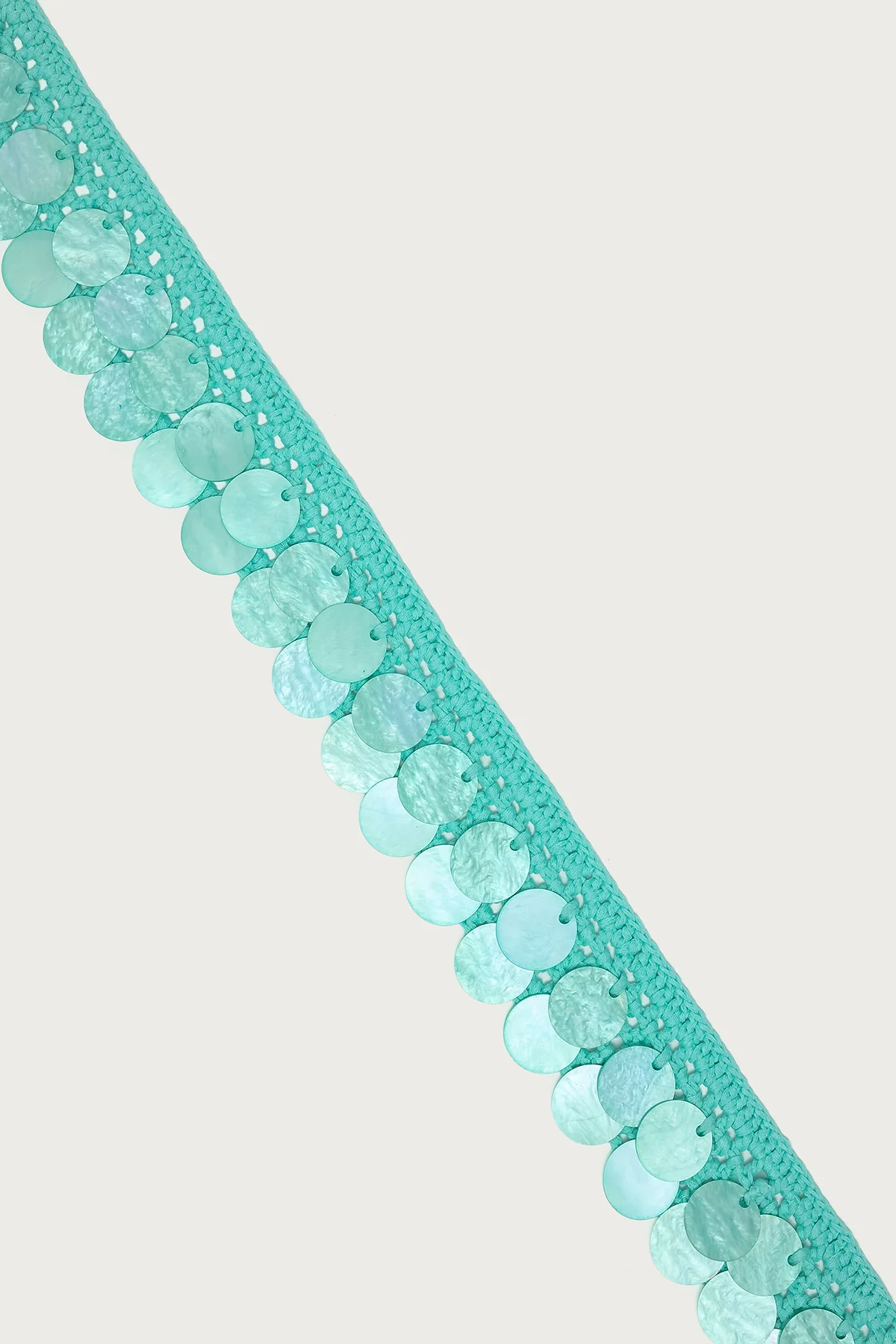 Iridescent Disk Crochet Tie Belt - Image 3
