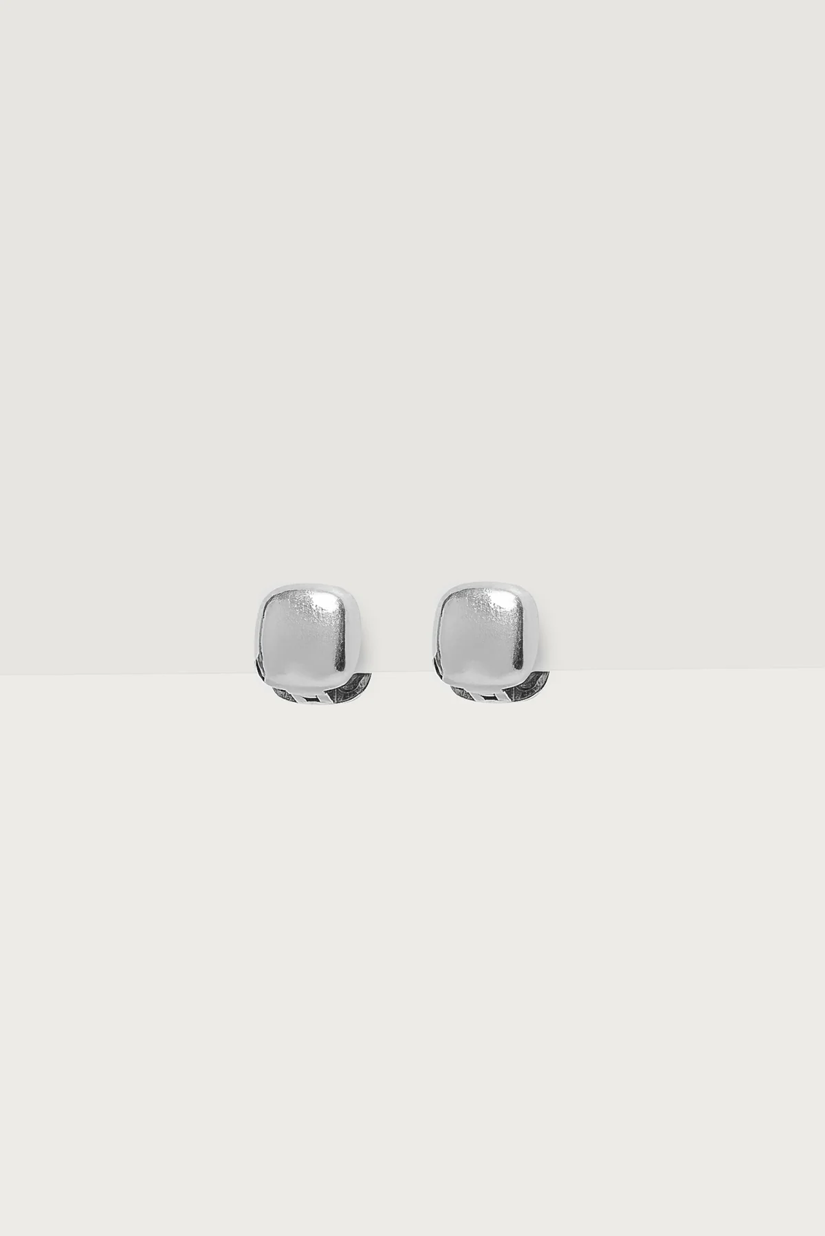 Square Huggy Hoop Earrings - Image 2