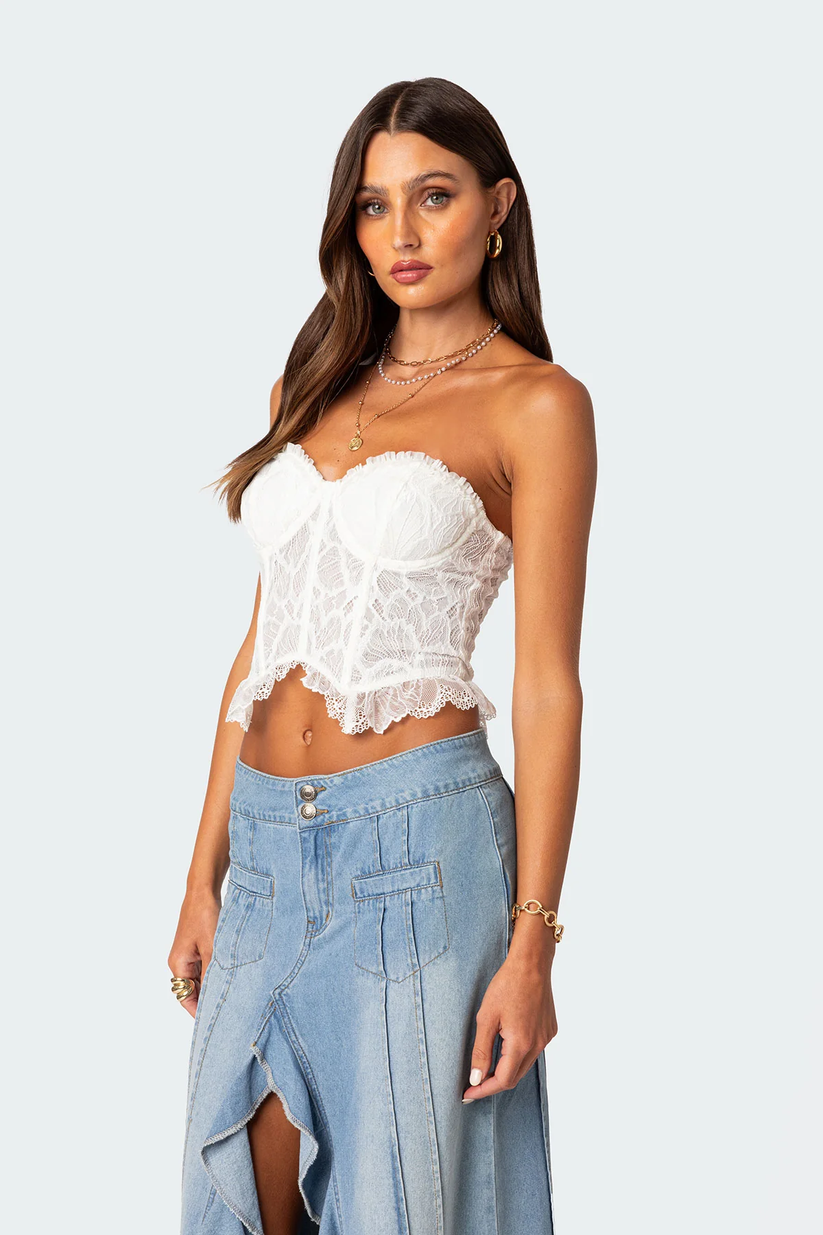 Tea Party Sheer Lace Corset - Image 3