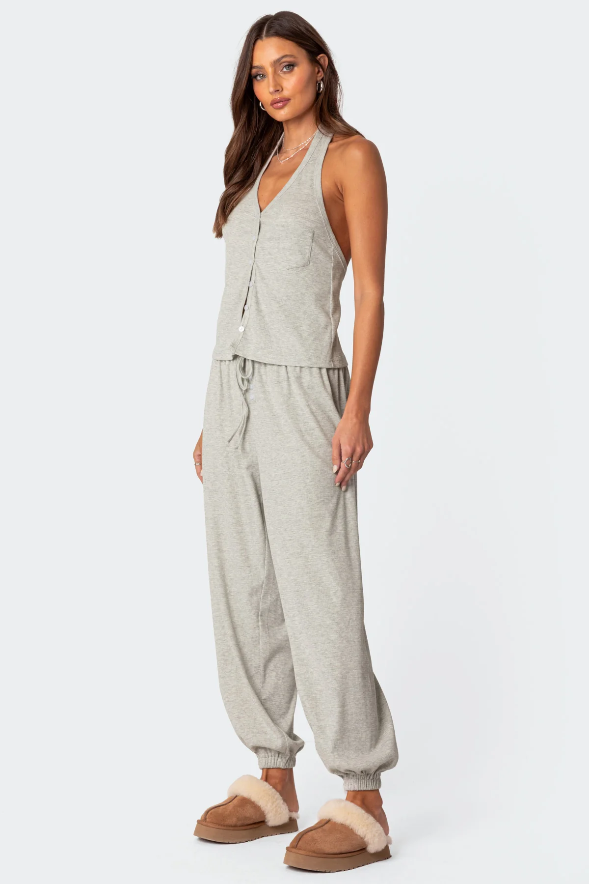 Elysa Waffle Pajama Top - Image 5