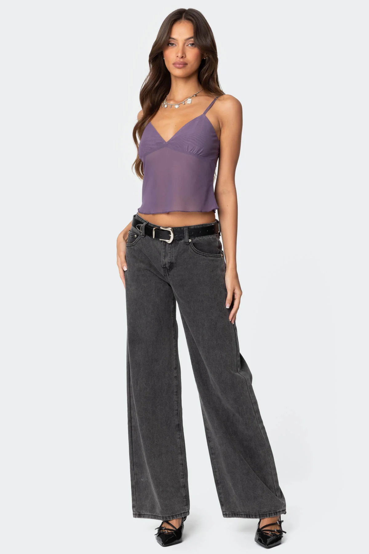 Serafina Sheer Mesh Tank Top - Image 4