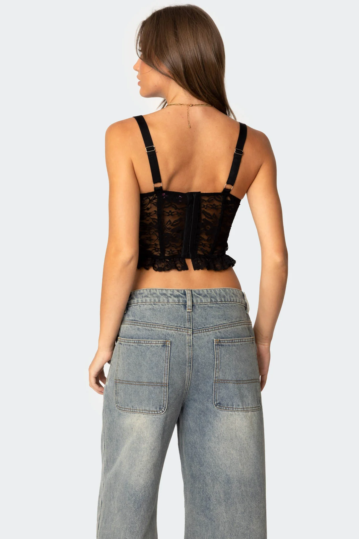 Josslyn Sheer Lace Corset - Image 5