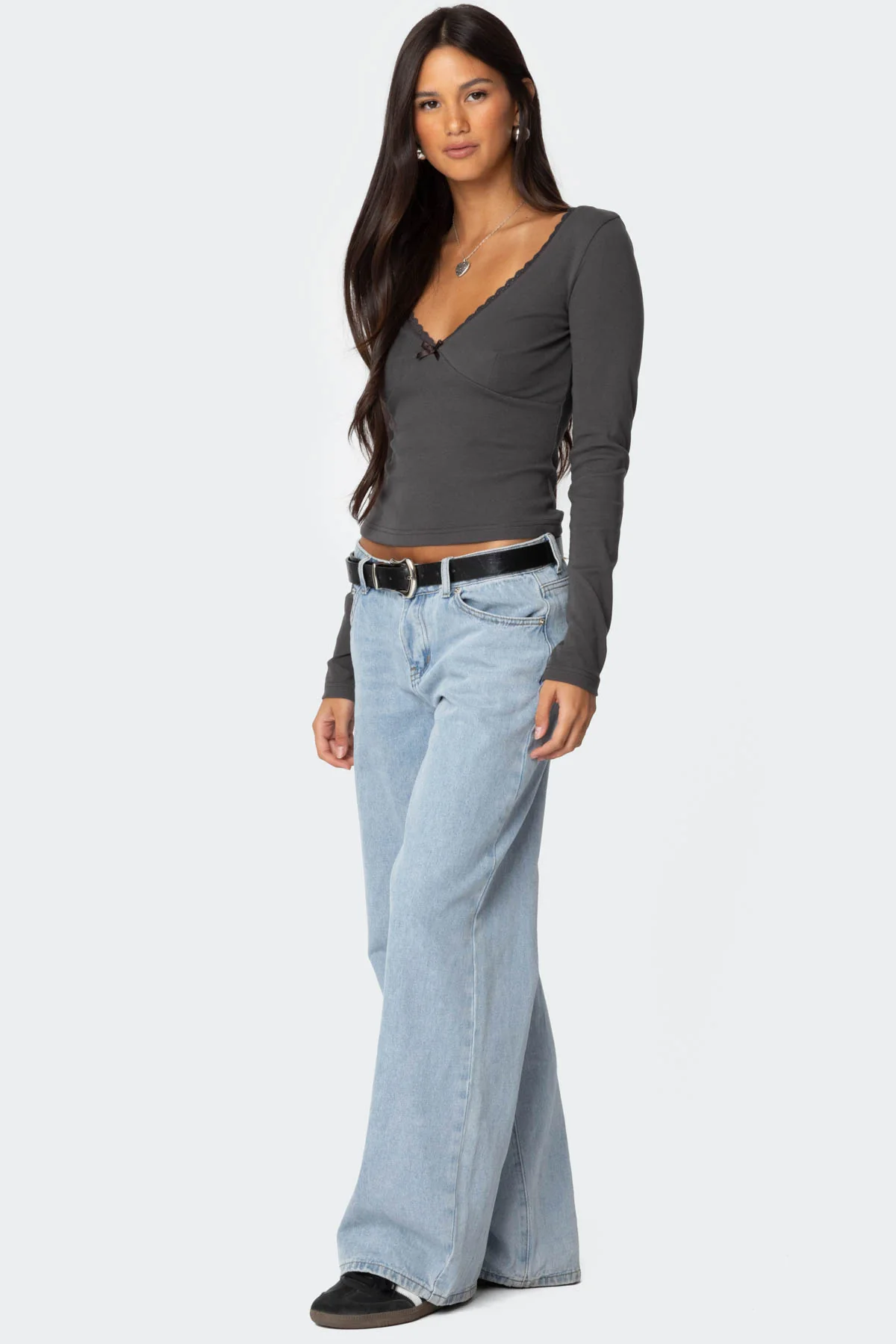 Adrienne Lace Trim Top - Image 4