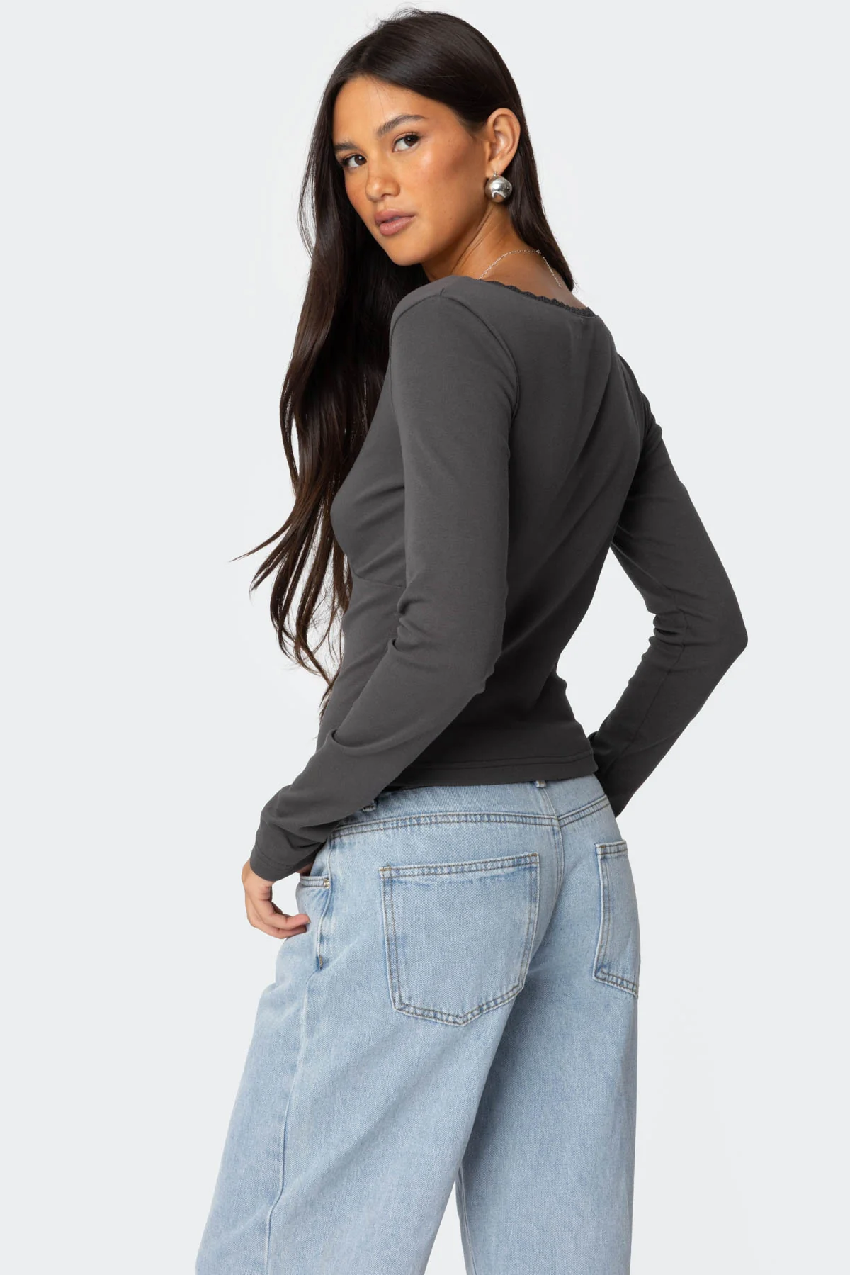 Adrienne Lace Trim Top - Image 5