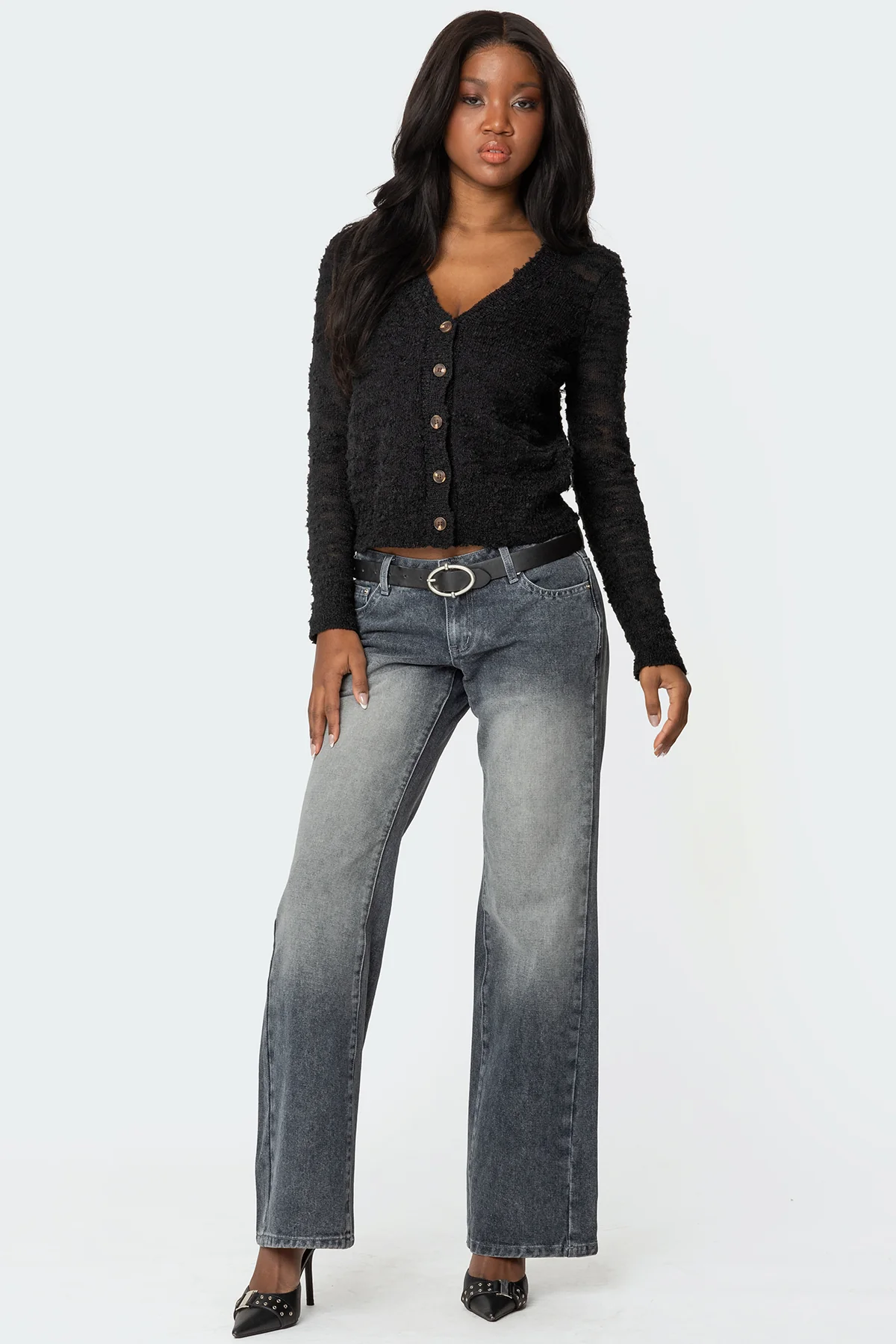 Georgie Textured Knit Cardigan - Image 5