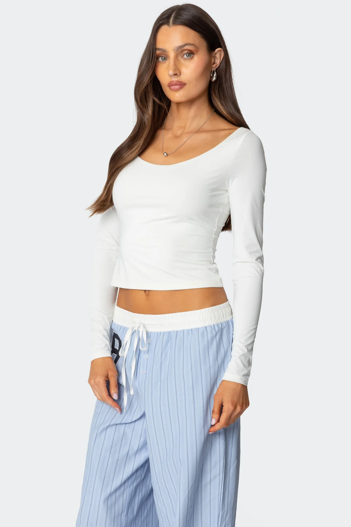 Millicent Wide Scoop Neck Top - Image 3