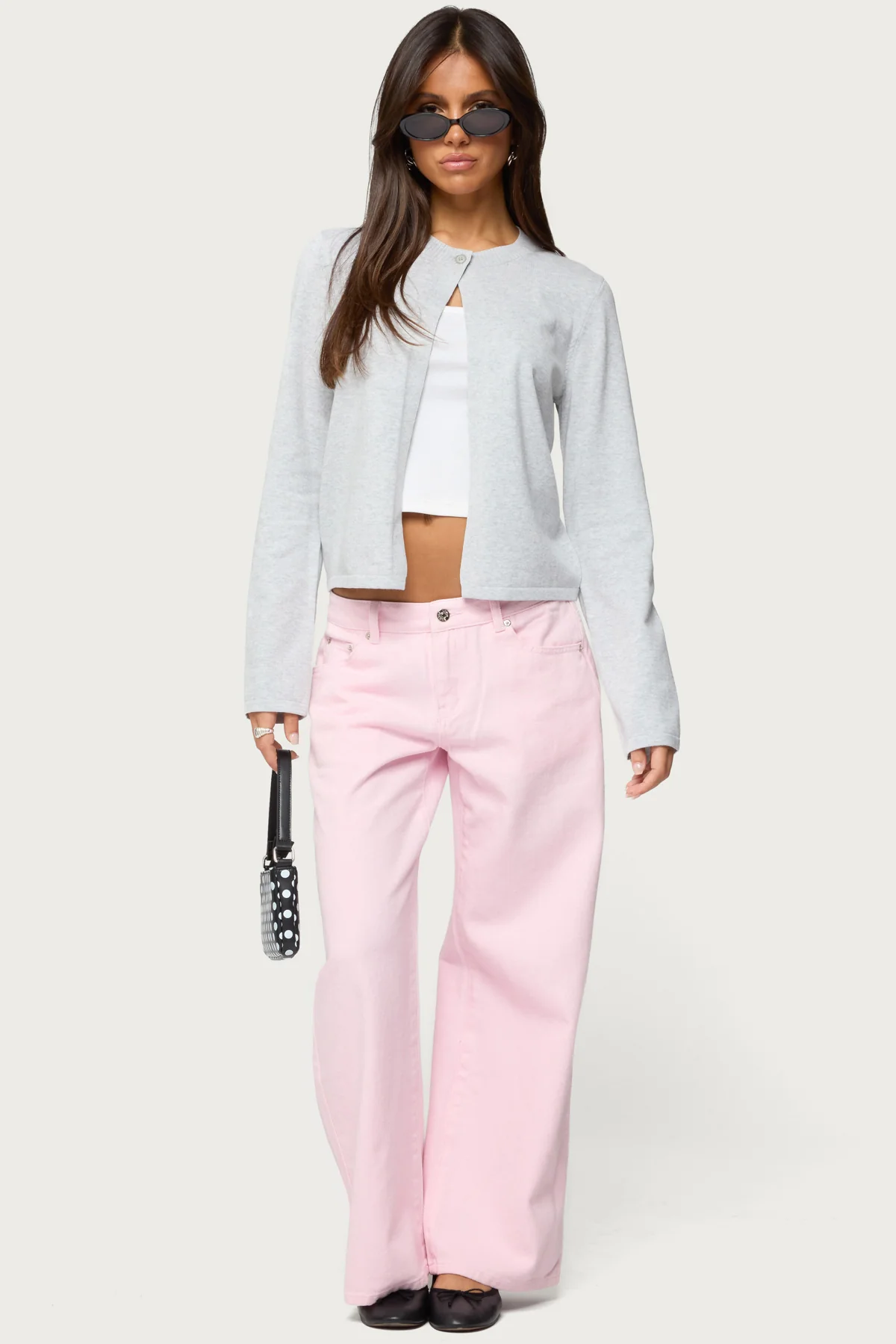 Jenie Split Front Knit Cardigan - Image 2