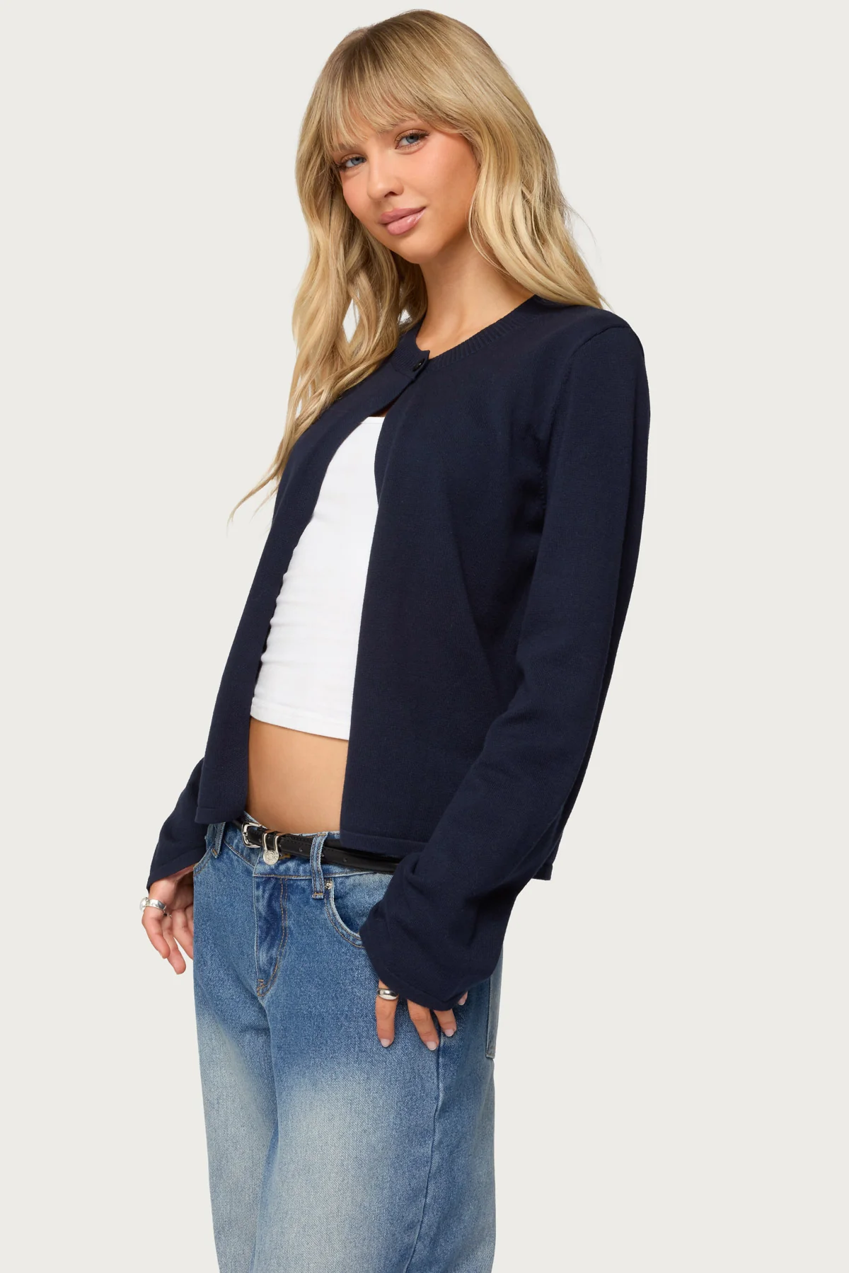 Jenie Split Front Knit Cardigan - Image 3