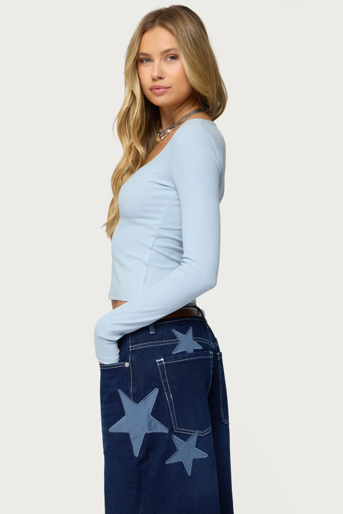 Madder Keyhole Cutout Top - Image 5