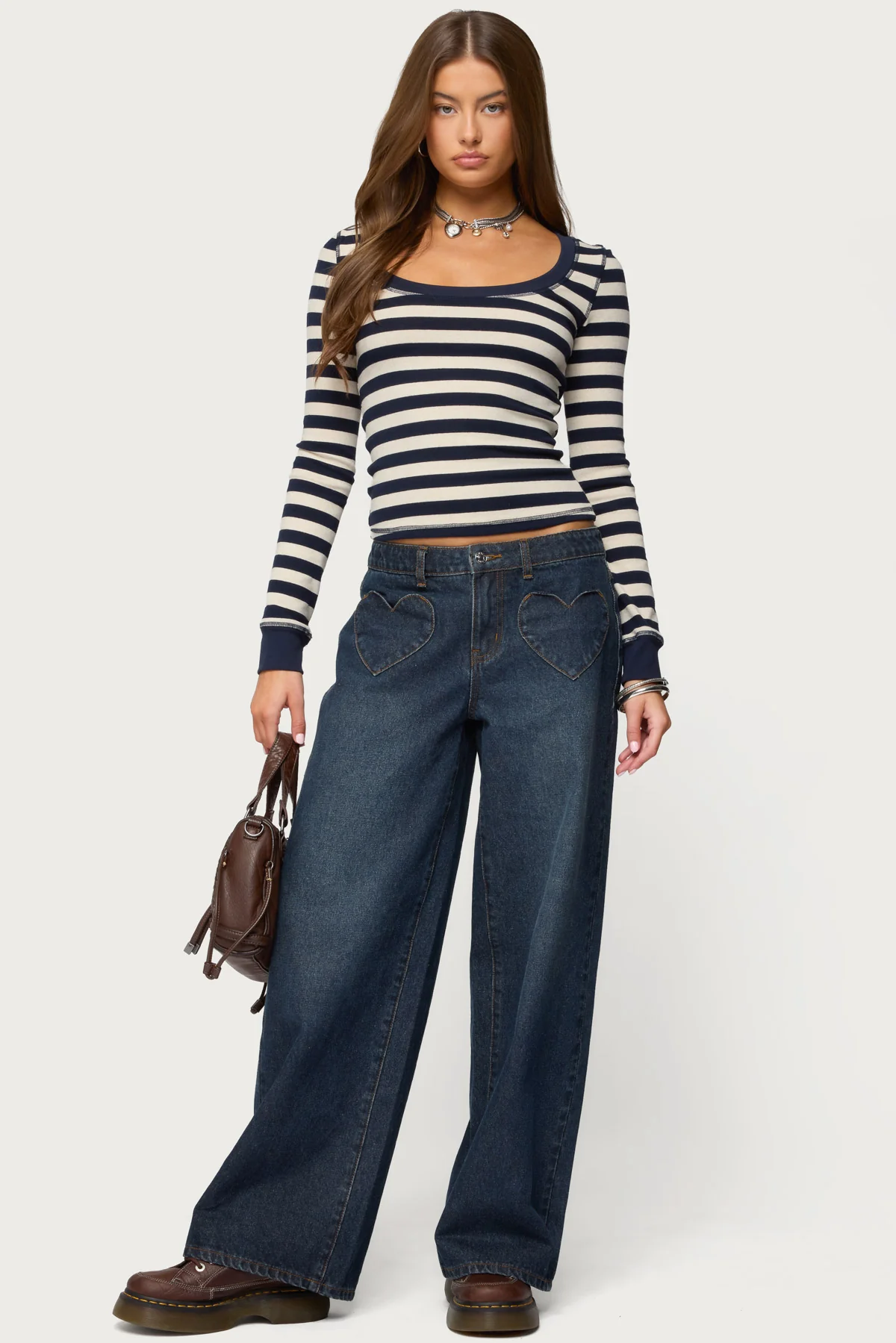 Rainey Striped Long Sleeve Top - Image 2