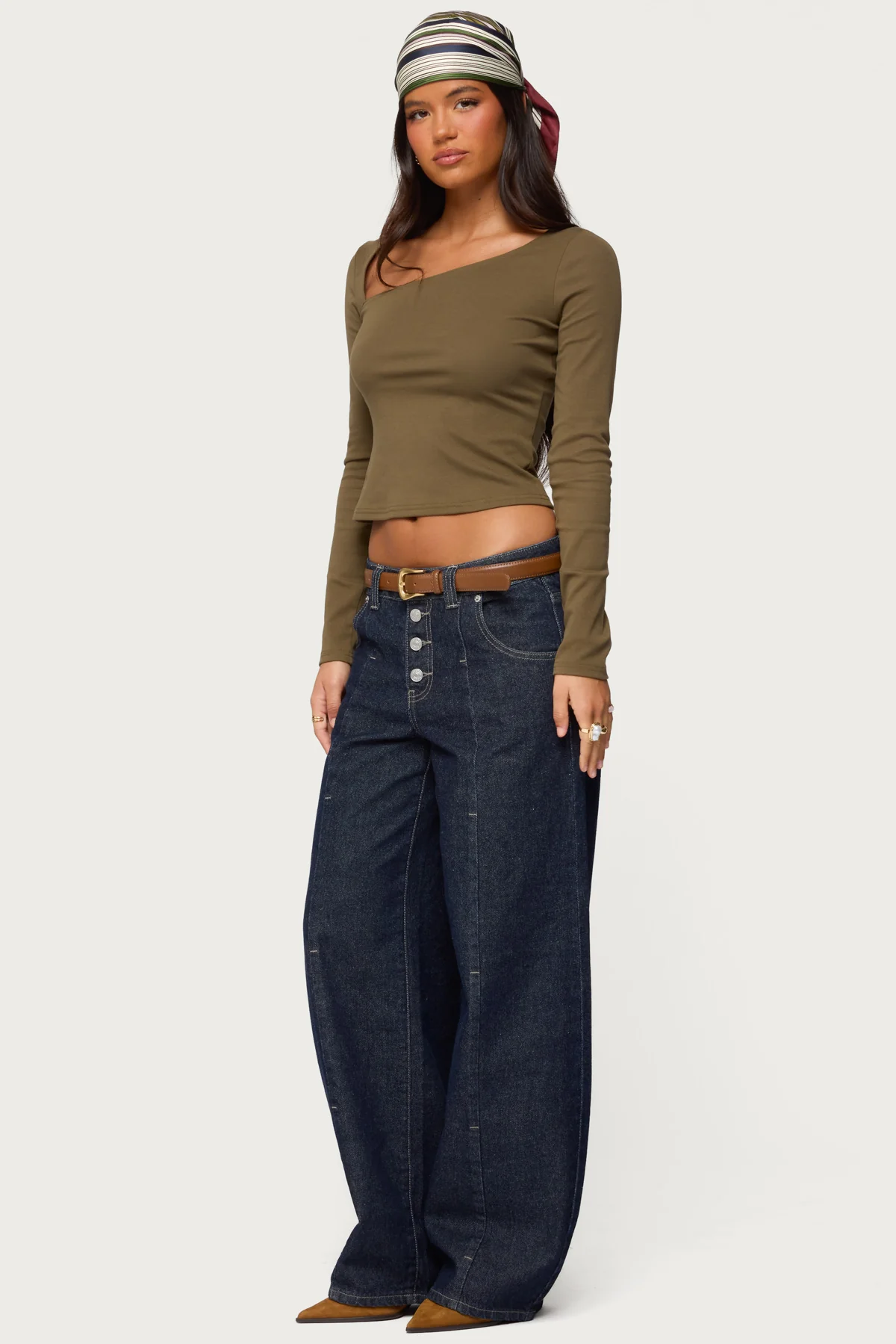 Rion Asymmetric Long Sleeve Top - Image 5
