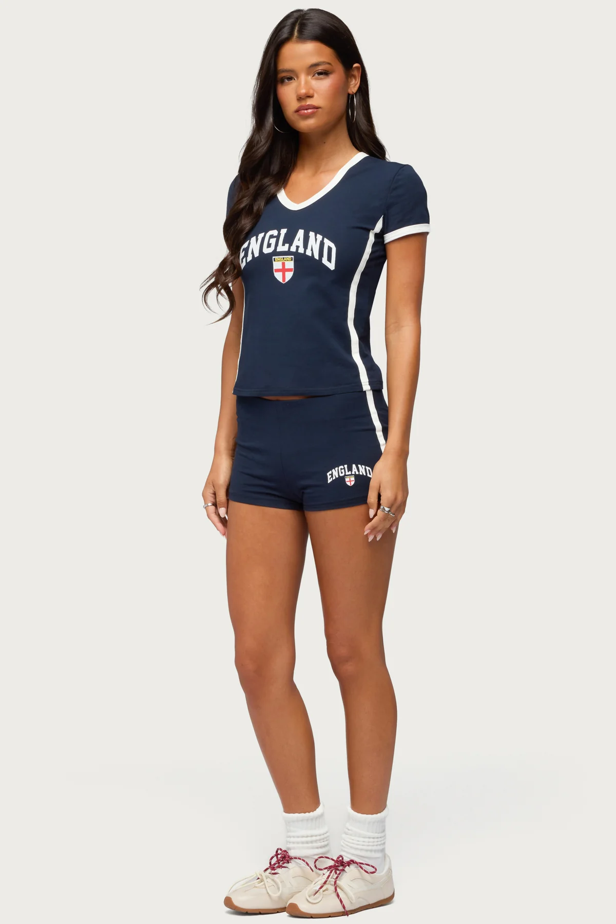 England Girl V Neck T Shirt - Image 5