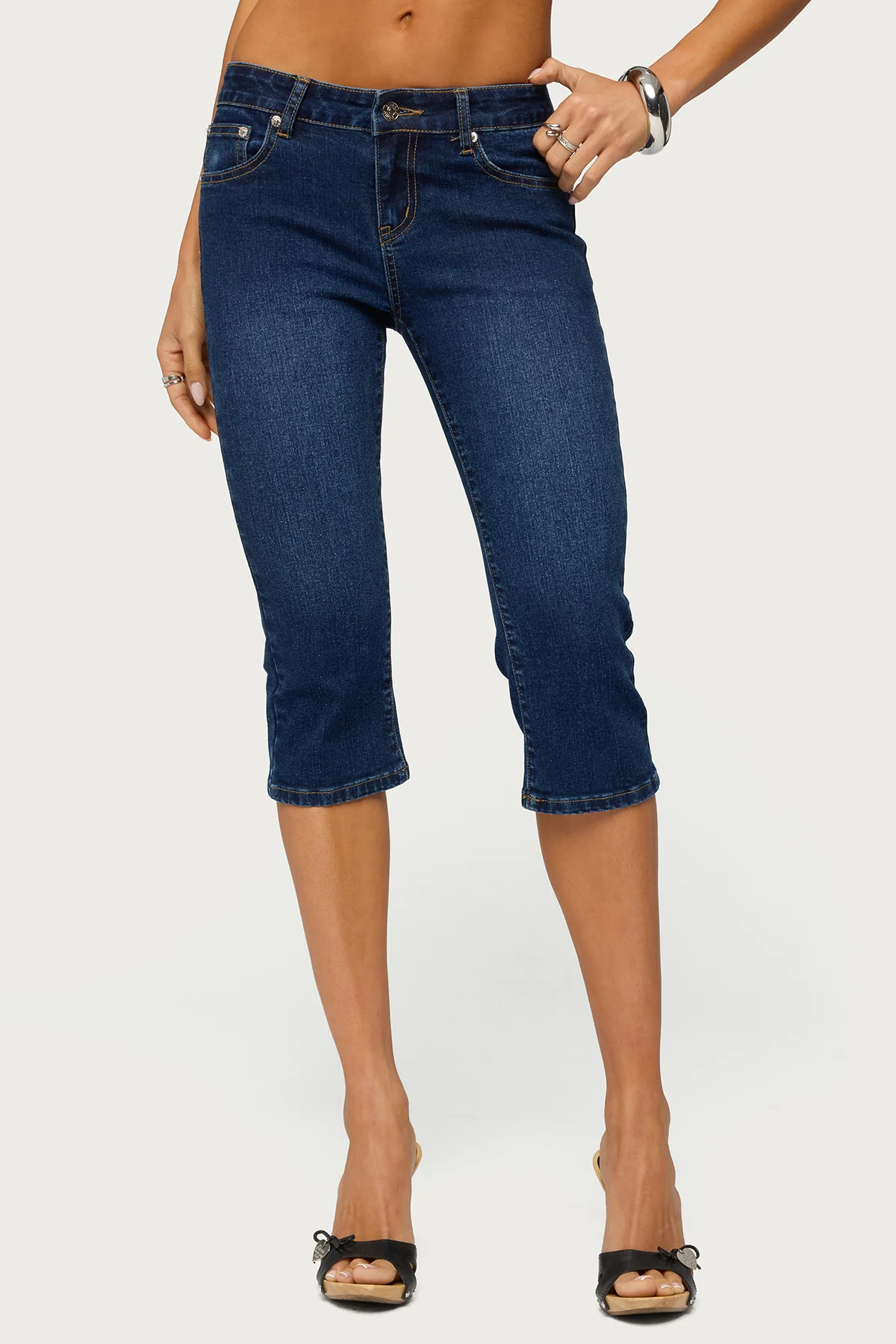 Fifer Low Rise Capri Jeans - Image 2